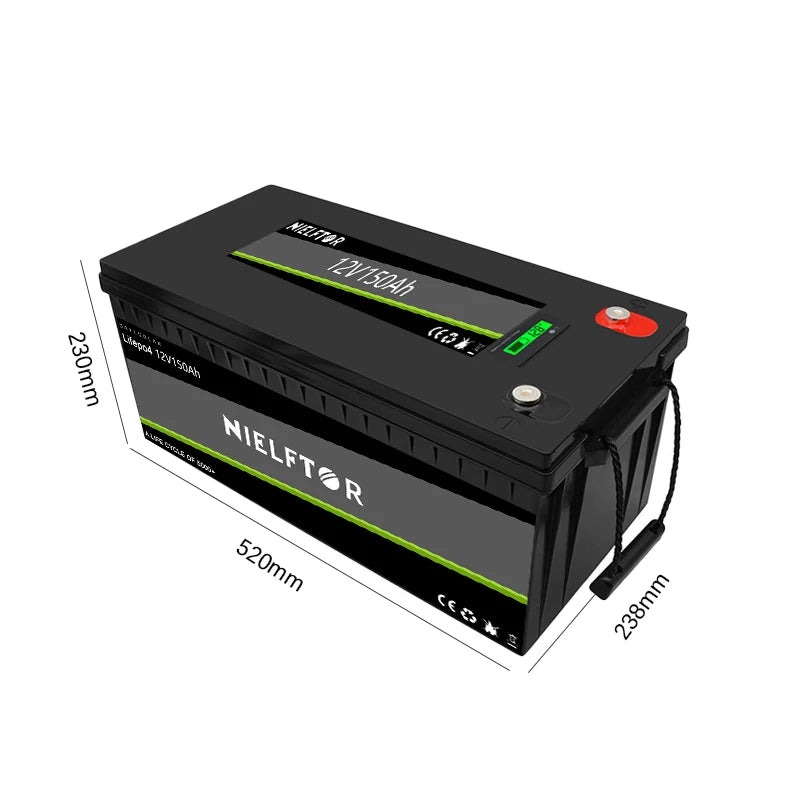 Wholesale 150AH Lifepo4 Battery Deep Cycle battery Lithium iron Camping 12V Battery