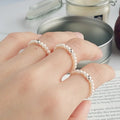 JZ137 Fashion Gift Fine Jewelry Mini Small Natural Freshwater Pearl Rings for Women Real 925 Sterling Silver Jewelry for Women
