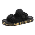 High Quality Men's Summer Outdoor Sport Leather Anti-Slip Light Hook Loop Flat Sandals Slides Factory Direct Low Price Ready