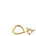 DIY Jewelry Accessories Stainless Steel Heart Shaped Spring Buckle Hook Buckle Keyring Clasps Metal Clasp