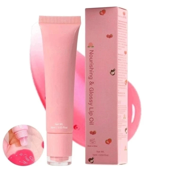Jelly Lipstick Crystal Lip Oil Water Mirror Long Lasting Moisturizing Care Lip Stain Pink Lip Balm