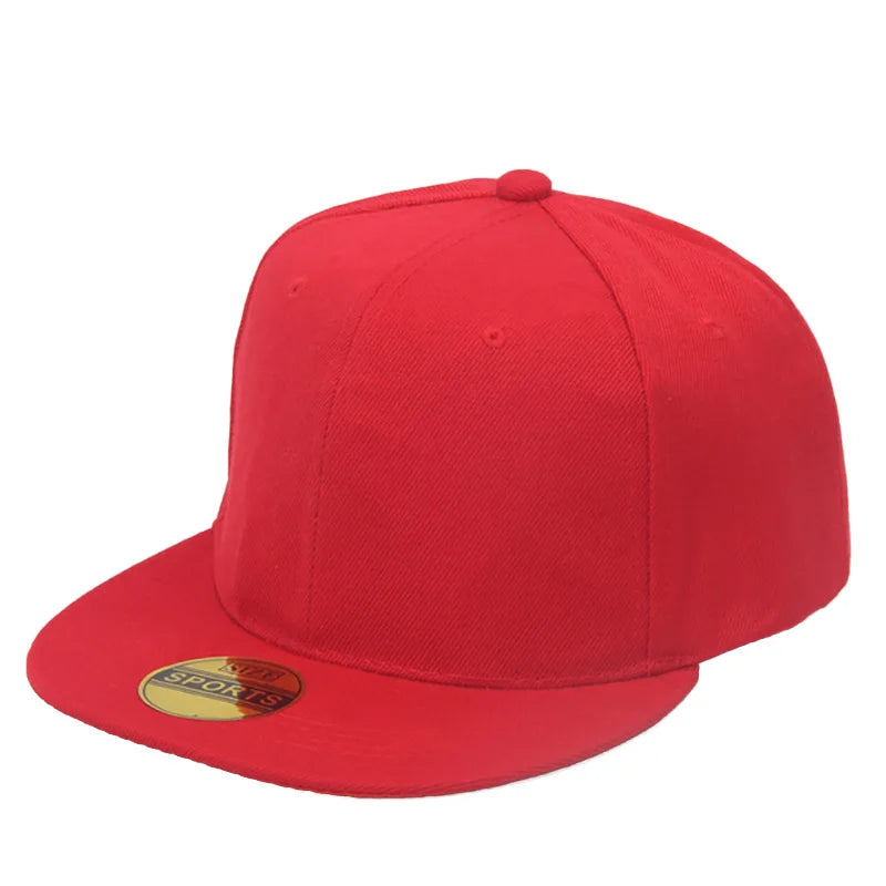 Customization Canvas Snapback Hats Hip-hop Flat Bill Brim Adjustable DIY Embroidered Printed Logo Outdoor Baseball Cap