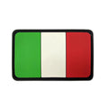 Italy Flag Eco-friendly 3D PVC Soft Rubber Sew-On/Hook Embossed Custom Patches with Custom Logo and 7-Day Sample Lead Time