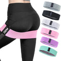 KS-1011-12#New Arrival Cotton Hip Circle Band Hip Fabric Resistance Band Set logo Customize