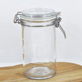 Airtight Eco-Friendly Food Grade Glass Storage Jars 250ml 450ml 1000ml with Flip Top Lid for Food & Candy Storage