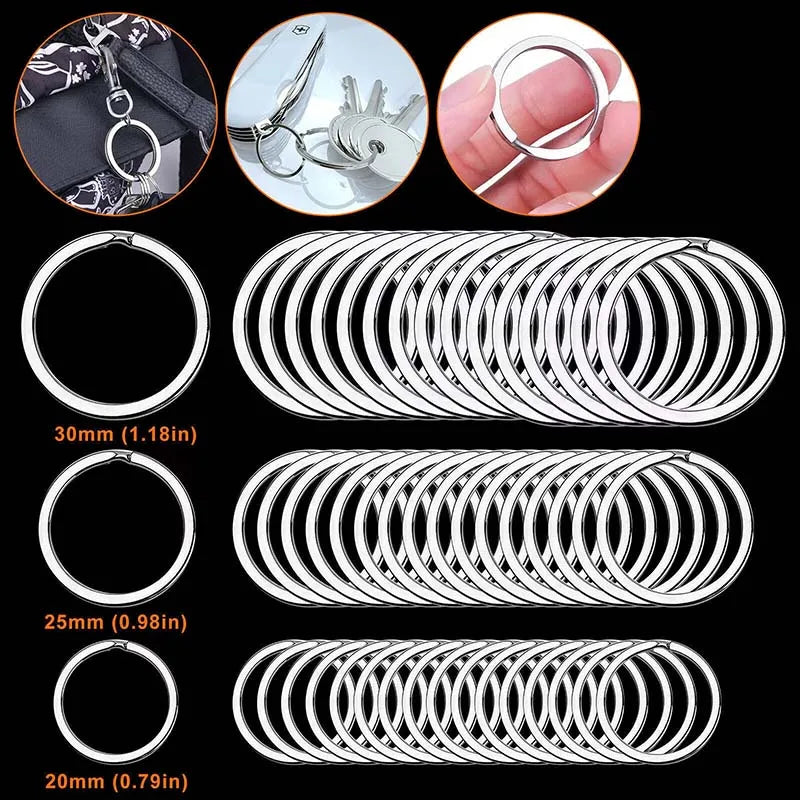Stainless Steel Keychain Key Rings Ornaments Metal Keychains Creative Key Rings Couples Keychains