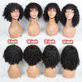 Mauqueen Vendor  Wholesale Natural Curly Short Bob  Machine Made 100% Virgin Cuticle Aligned Human Hair Wigs  for Black  Women