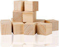 Tailai Wood Square Blocks 1inch Blank Wooden Cubes Natural Solid Cube Wood Blocks for Crafts and DIY Projects