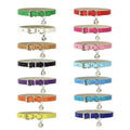 Pet Collars Pu Wholesale Cat Collar With Bell DIY 16 Color Options Cat Collar