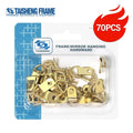 70PCS TS-K027 Hanger Set D-ring Photo Picture Frame Hanger Hook Hanging Oil Painting Mirror Small Large Heavy Duty With Screw