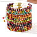Go2boho Minimalist Gemstone Design Boho Fashion Natural Stone Jewelry Men Semi-Precious Stone Beaded Bracelets for Women