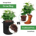 Henry Hot Selling Tree Seeding Fruit Grow Bags 5/7/10 Gallon High Capacity Straight Handle Fabric for Home Gardening Vegetables