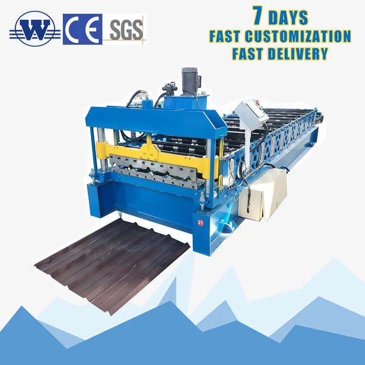 Tile Making Machinery Ibr Trapezoidal Roof Tile Roll Forming Pbr R Panel Roofing Sheet Making Machine for Sale