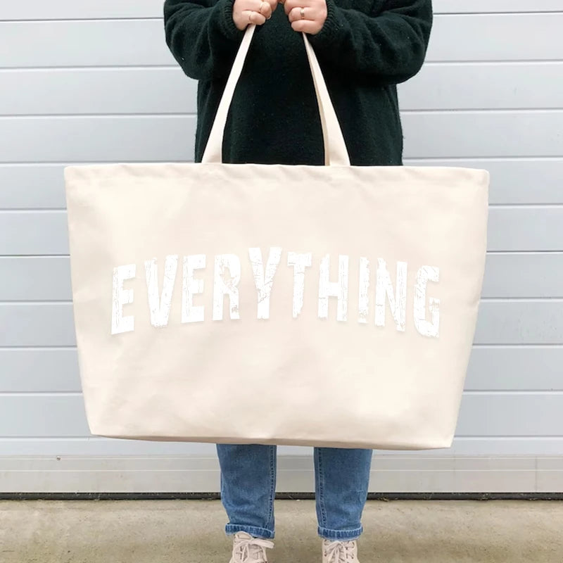 Hot Selling Shopping Large Oversize Cotton Canvas Tote Bag Custom Cotton Canvas Tote Bag With Printed Logo