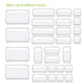 7/13/28PCS Refrigerator Organizer Reusable Refrigerator Drawer Cabinet and Shelf Miscellaneous Divider Organizer