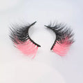 20-25mm Mink Color Eyelash Vendor Vegan Party Theme Lashes with Colorful Strip Colorful Eyelash Product Category