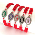 KDC793 Wholesale Handmade Red String Rope  Catholic Adjustable Saint Jude Virgin Mary Religious