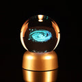 Small Bridge Various Customize  70 mm 3D Milky Way Galaxy Laser Engraving K9 Glass Ball for Home Decoration