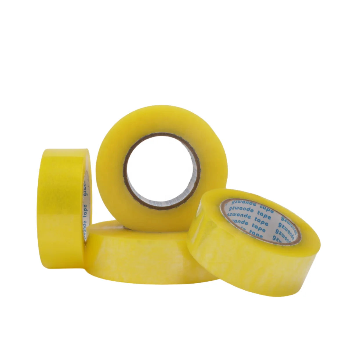 Wholesale Direct Sales Water-proof No Bubbles Clear Lightly Yellowish Bopp Packing Tape Transparent Clear Adhesive Sealing Tape
