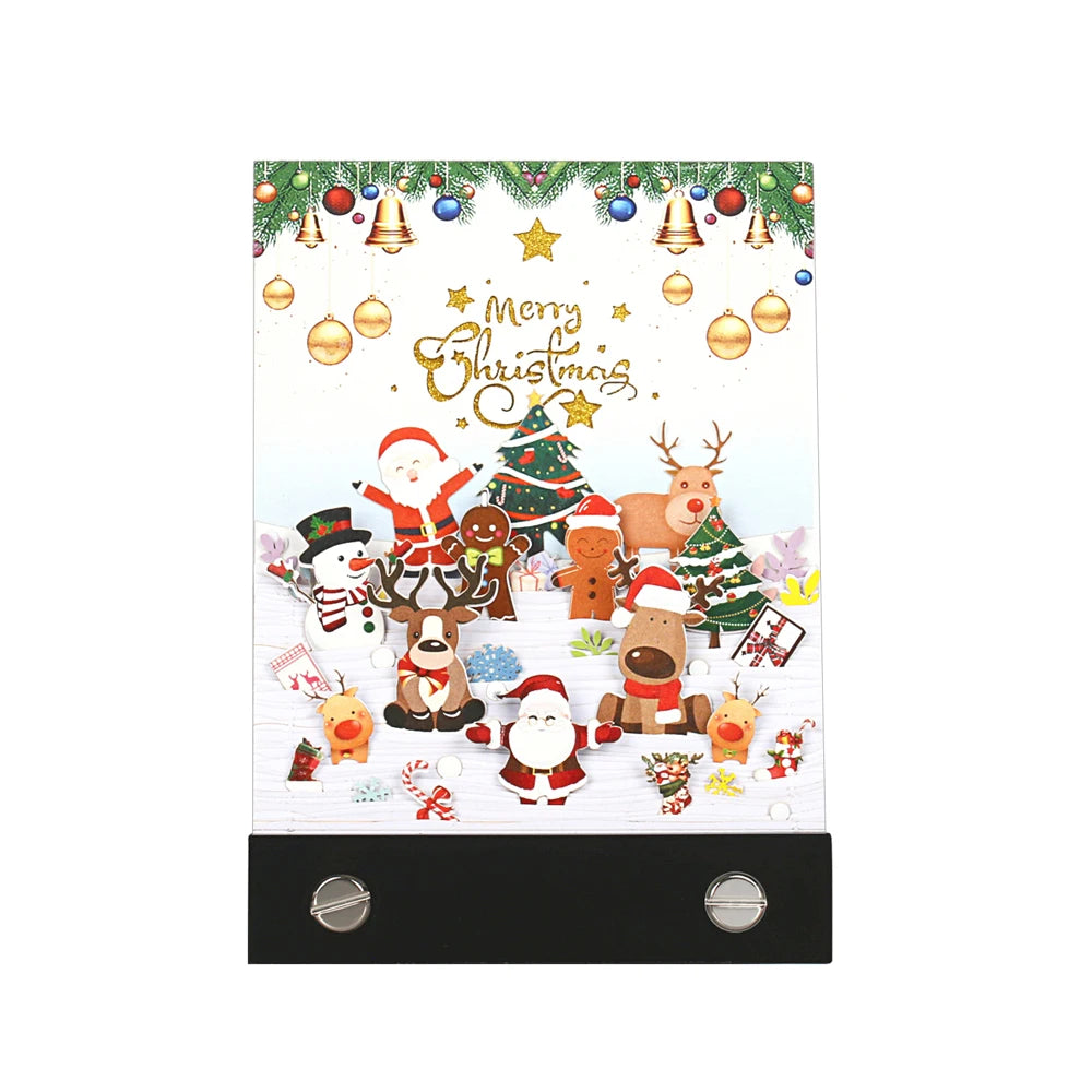 Merry Christmas 3D Memo Pad Custom Sticky Notes Anime Note Pad Kawaii Stationery Set Birthday Christmas Gift for Kids Children