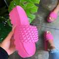 Shoes Stock Ladies Shoes Summer Women's Casual Sandals Pure Color Sandy Beach Women Fashion Platform Non slip Beach slippers
