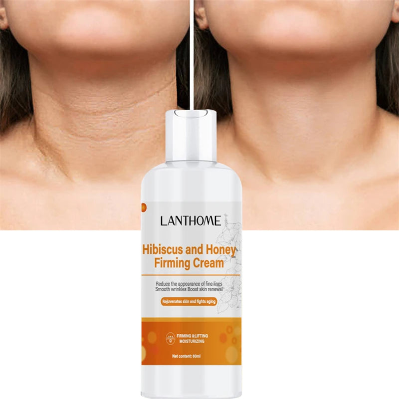 Lanthome 60ml Hibiscus Honey Firming Cream Anti Aging Wrinkles Removing Moisturizing Firming Lifting Face Neck Cream