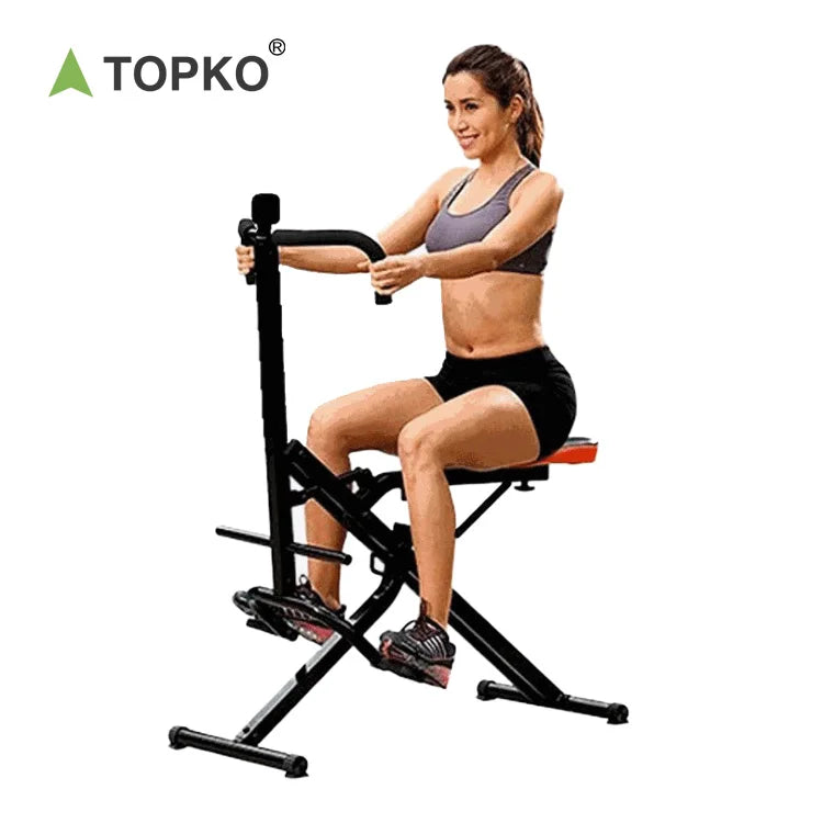 TOPKO 2021 Commercial Cardio Home Use Fitness Electric Horse Riding Simulator Exercise Machine Power Rider Exercise Machine