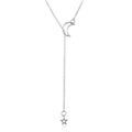 2025 New Design Necklace Manufacturers Direct Fashion Minimalist Moon Star Pendant Clavicle Chain Gold-plated Women's Necklace