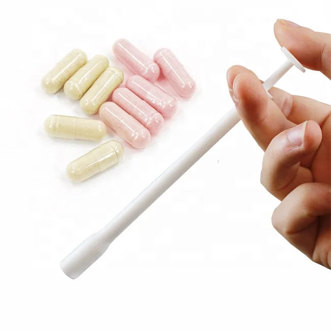 Private Label Female Vaginal Care Applicator Plastic Yoni Pops Suppository and Cervical Erosion Capsule Applicator