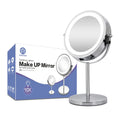 Touch Screen Make up LED Mirror 360 Degree Rotation Cosmetic Portable Pocket With 30 LED Light Makeup Mirror