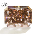 Hot Sale Brown Color Ice Crushed Cut Radiant Cubic Zirconia Stock Cubic Zirconia Chart Gems Jewelry Making