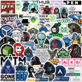 50PCS Trendy Creative Cool Programmer Java Network Dark Web Programming Sticker