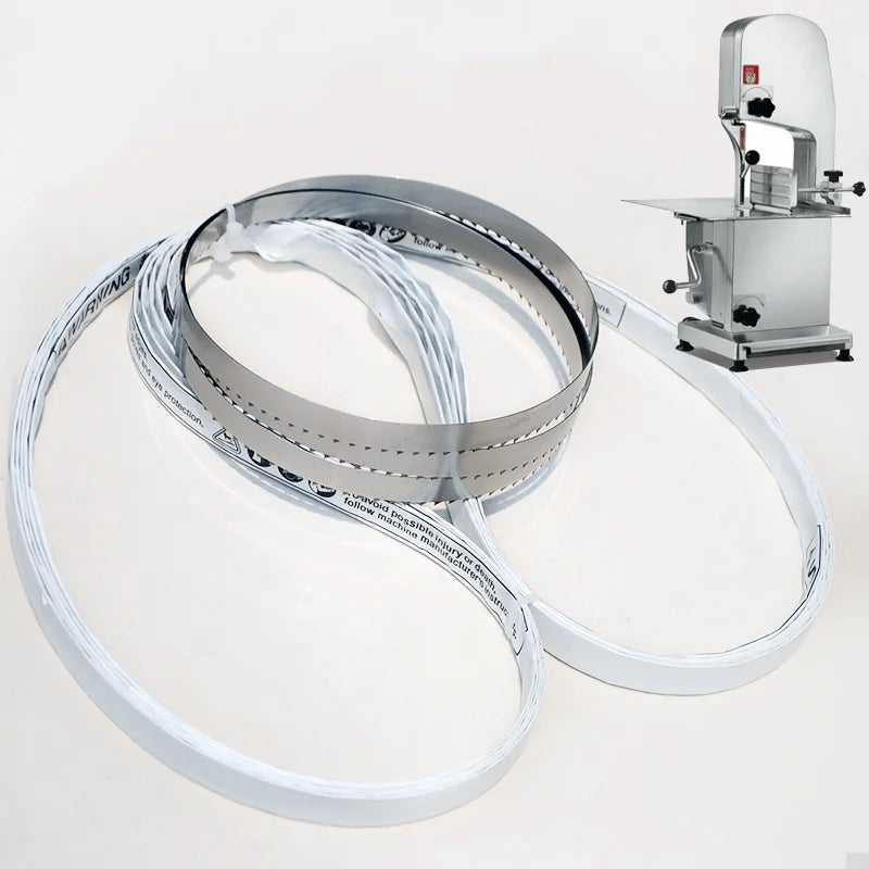 Sharp Teeth Durable Usa Steel 2000mm Meat and Bone Cutting Butcher Band Saw Blade for Machine Fast Cutting Meat Bone Saw Blade