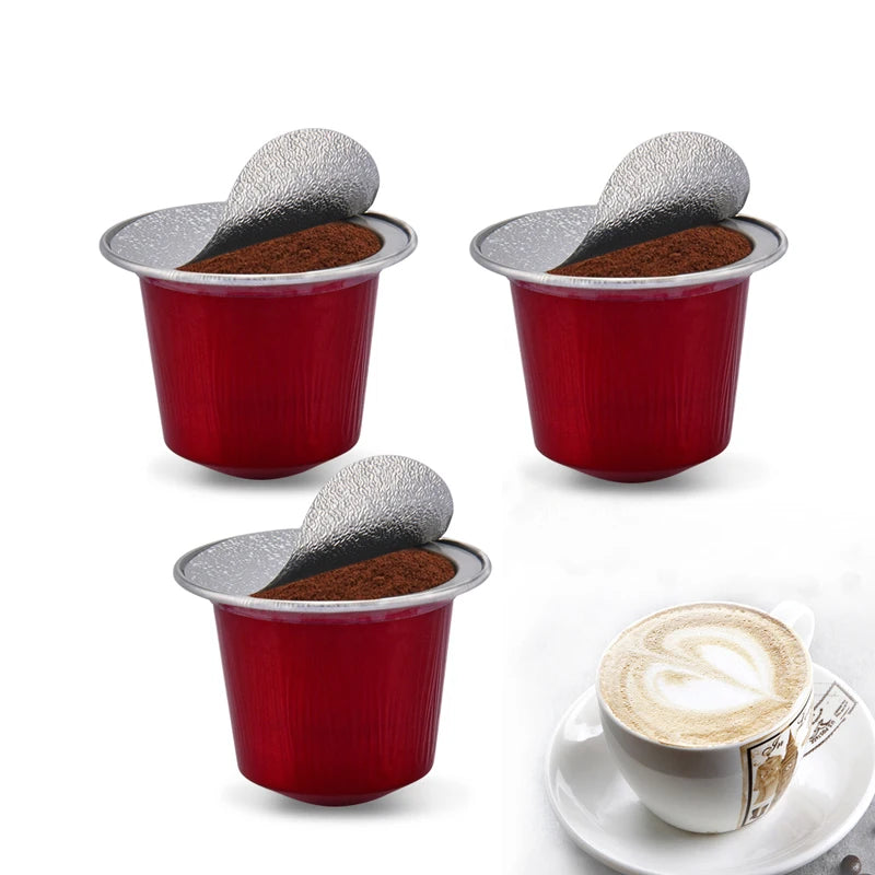 5000 Pcs Ready to Ship Aluminum Foil Coffee Capsules Different Colors with Foil Sealing Lid for Compatible Eco-friendly