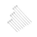 0.5mm 0.6mm 0.7mm Many Size Stainless Steel Silver Eye Pins Needles for Jewelry Making Necklace Bracelet DIY Jewelry Findings