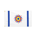 Customized 100D Polyester 3x5ft Chaldean Nation Country Flag Banner Digital Printing Fiberglass Outdoor Festivals Display Silky