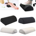 WJ-1046-A Memory Foam Half Moon Bamboo Fiber Desk Leg Pillow Footrest Removable Washable Anti-Dust Mite Home/Office Use Relieves