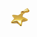Women Trendy Star Charm Metal Gold Necklace Pendant for Jewelry Making