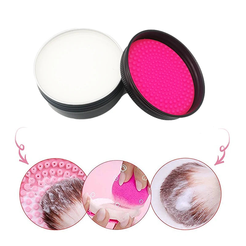 Private Label Makeup Brushes Cleaning Kit Aloes Scented Makeup Brush Cleaner Soap with Cleaning Mat