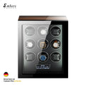 Automatic Watch Winder 9-Watch Storage Box with LED Display Smart Watch Collection Wood Lock Durable