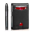 Custom First Layer Microfiber Material  Wallets Mens microfiber Material  Money  Wallets RFID Bank Credit Id Card Holder Purse