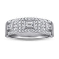 Luxury Princess Cubic Zirconia Engagement Ring Women Silver 925  Diamond Wedding Rings