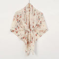 Floral Printed Square 115*115cm Chiffon Hijab Scarf Shawl Wrap for Women New Pattern Pearl Bubble Chiffon for Autumn Muslim