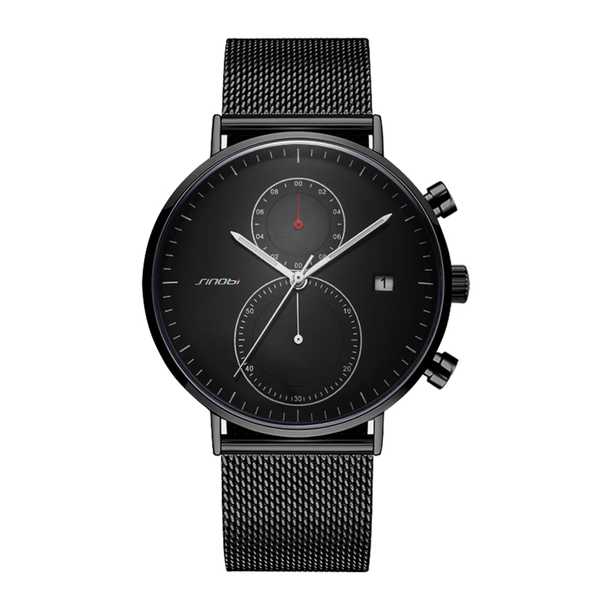 Sinobi Men Watches Chconograph Quartz Watch Mens Luxury Business Luminous Hands Man Sport Watch Waterproof Relogio Masculino