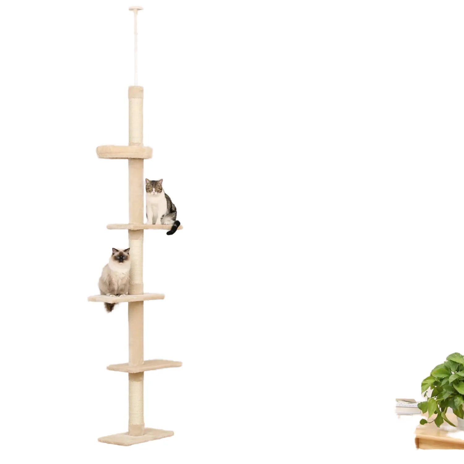 New Arrival Luxury Extra Large Cat Tree Tower MDF Sisal Cat Climbing Scratcher Nesting Scaling Ladder Single Pet Toy Carton