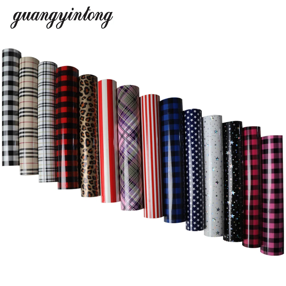 Best Quality Pattern Heat Transfer Vinyl Guangyintong Waterproof Multi-colors for Textile logo Printing