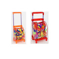 Pull Car Backpack Early Learning Infant Block Toy Plastic Building Block Build Toy