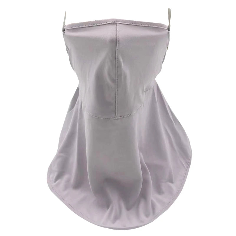 Custom 2pcs Outdoor Magic Headscarf Breathable Uv Resistant Ice Silk Cycling Face Mask Scarf Fitness Sun Protection