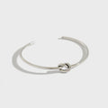 Love Knot Polished 925 Sterling Silver Bangle Wholesale OEM Custom