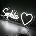 Custom Letter LED Retail Neon Sign Artwork Light Wedding Heart Name Logo Acrylic Wall Hanging Home Party Decoration Lights
